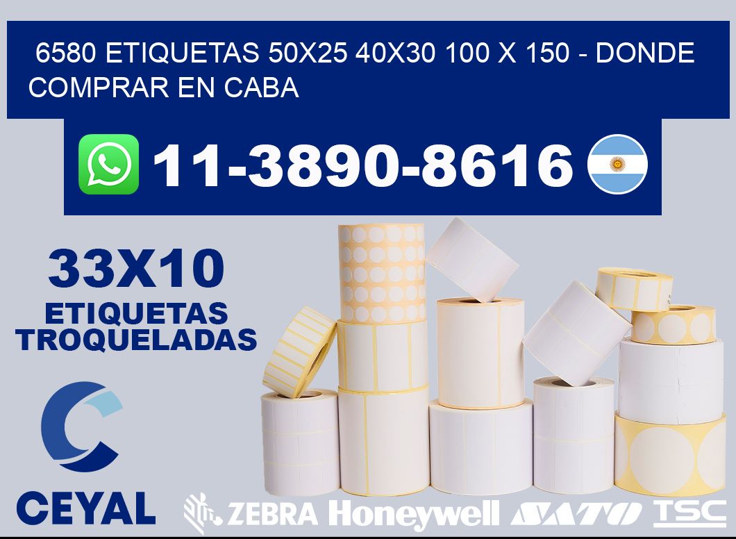 6580 etiquetas 50x25 40x30 100 x 150 - Donde Comprar en Caba