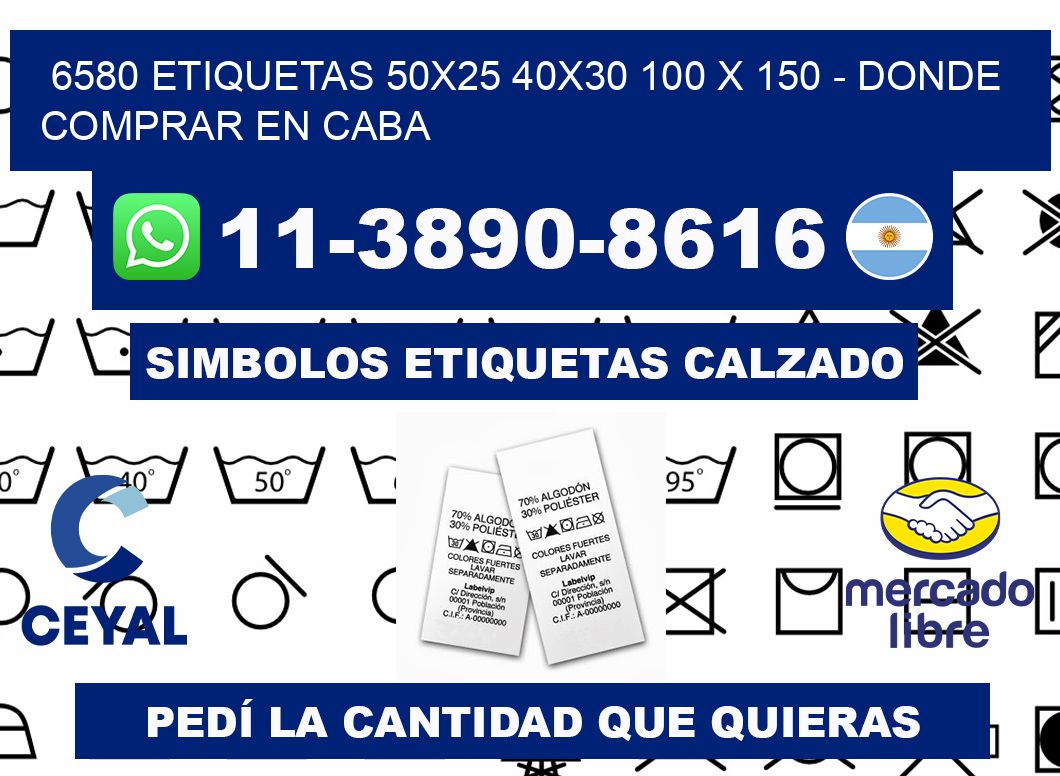 6580 etiquetas 50x25 40x30 100 x 150 - Donde Comprar en Caba