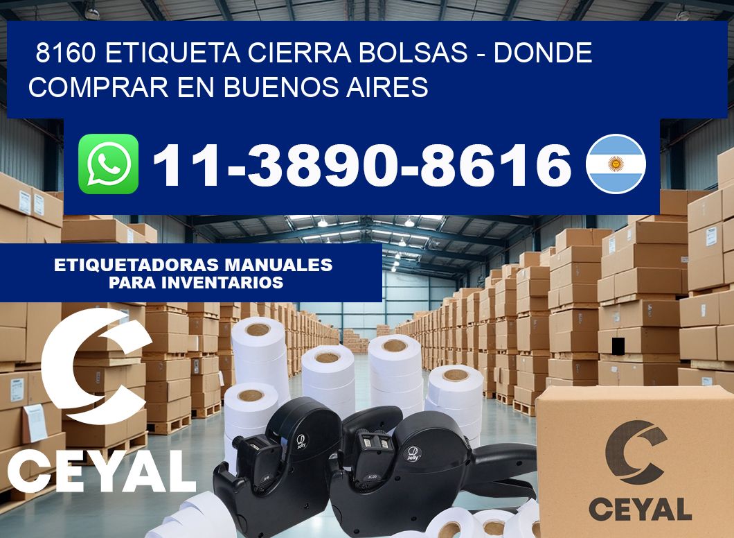 8160 etiqueta Cierra Bolsas – Donde Comprar en Buenos Aires
