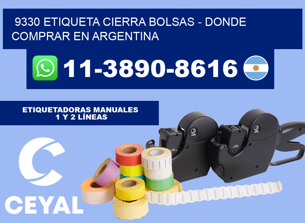 9330 etiqueta Cierra Bolsas - Donde Comprar en Argentina