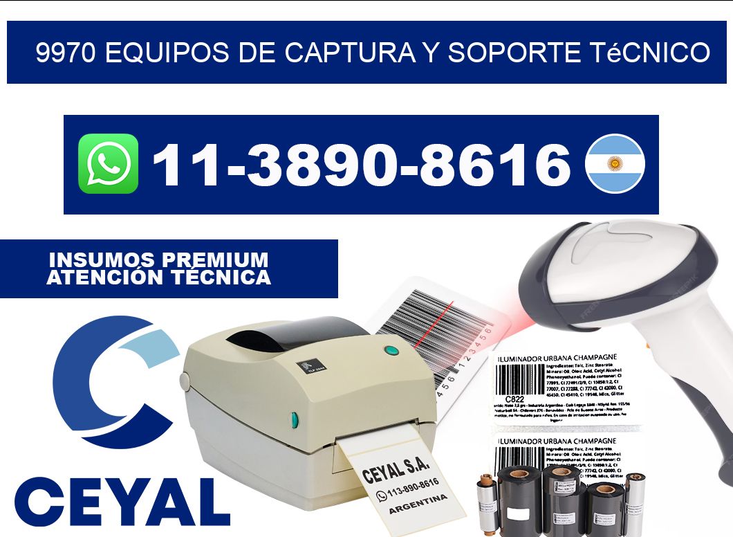 9970 Equipos de Captura y Soporte Técnico