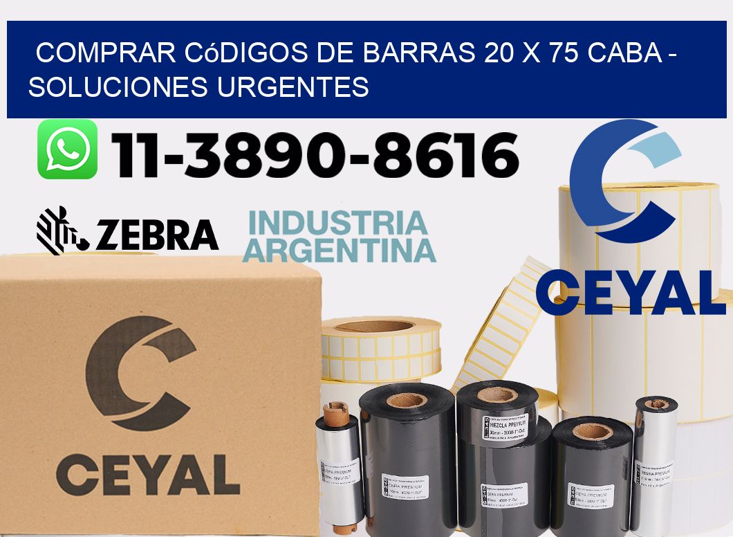 Comprar códigos de barras 20 x 75 CABA - soluciones urgentes