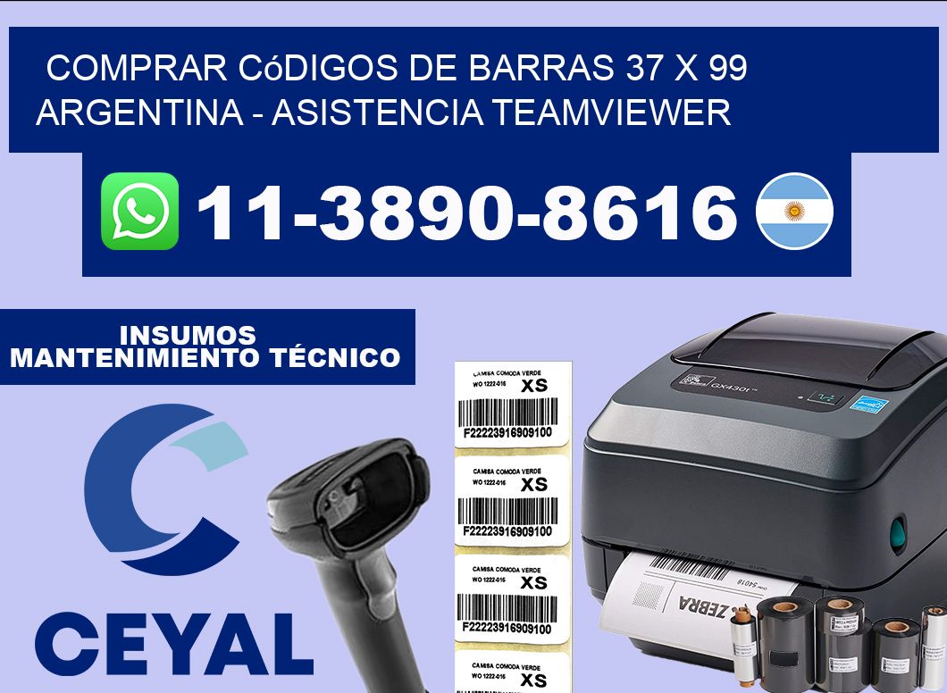 Comprar códigos de barras 37 x 99 argentina – asistencia teamviewer