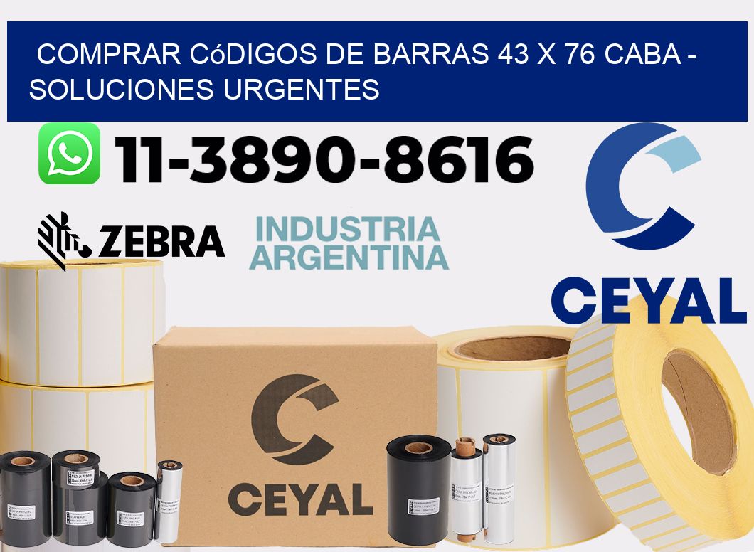 Comprar códigos de barras 43 x 76 CABA - soluciones urgentes