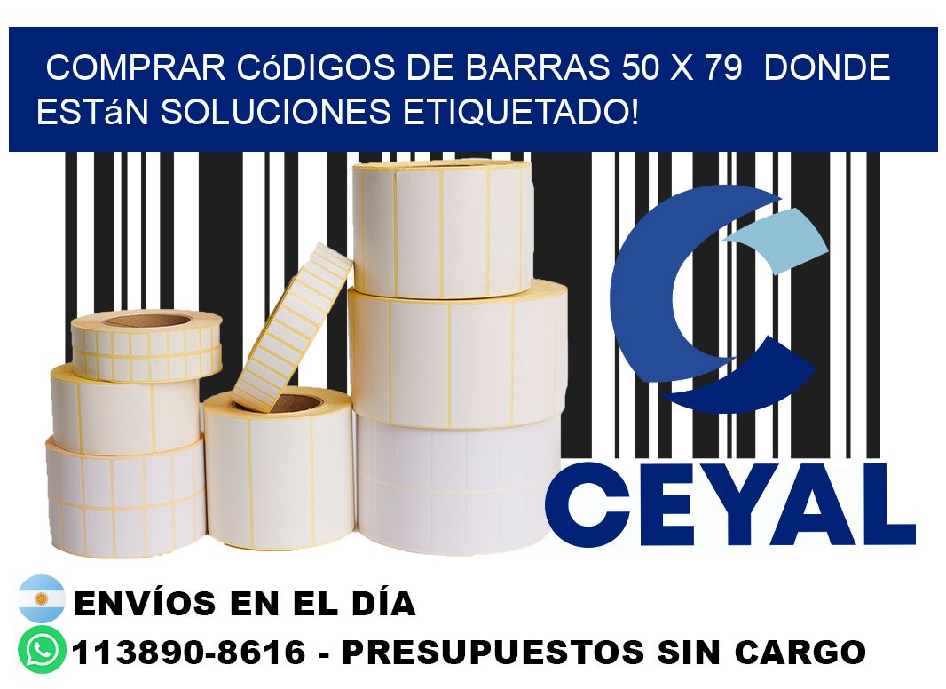 Comprar códigos de barras 50 x 79  donde están soluciones etiquetado!