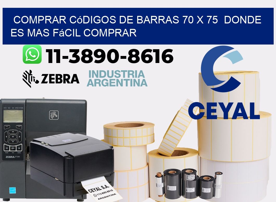 Comprar códigos de barras 70 x 75  Donde es mas fácil comprar
