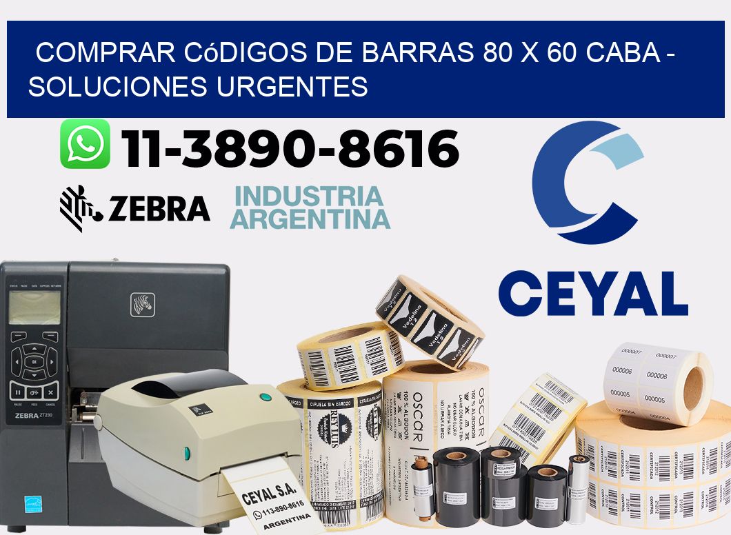 Comprar códigos de barras 80 x 60 CABA - soluciones urgentes