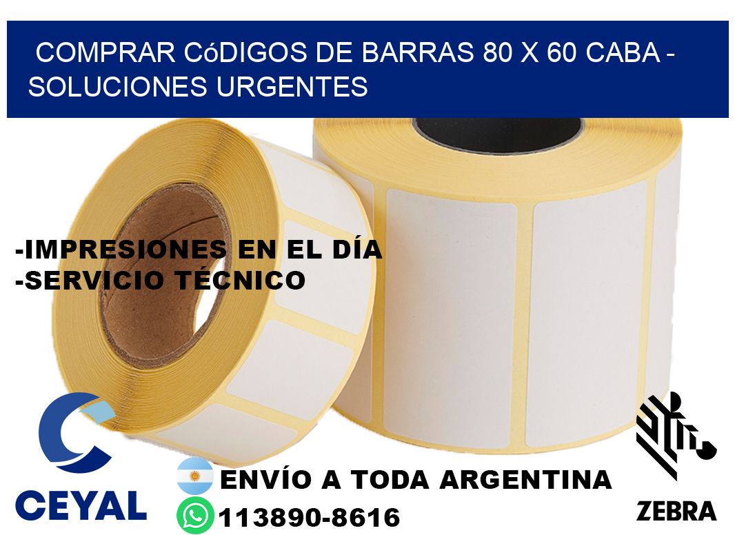 Comprar códigos de barras 80 x 60 CABA - soluciones urgentes