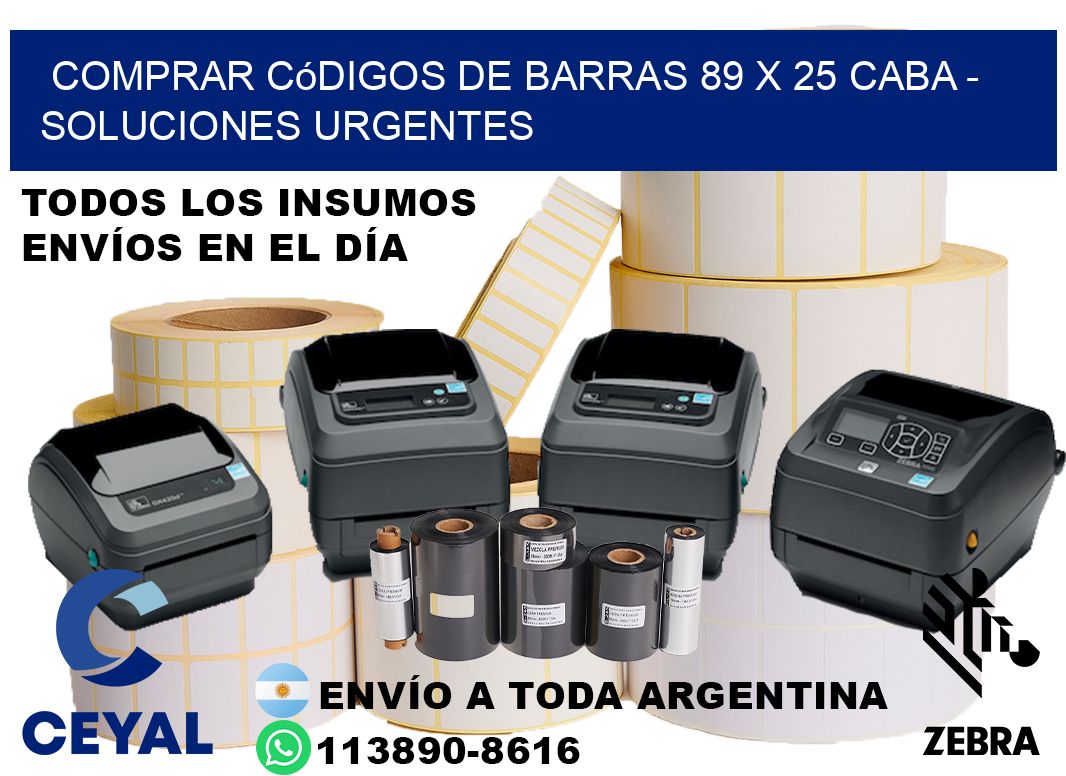 Comprar códigos de barras 89 x 25 CABA - soluciones urgentes
