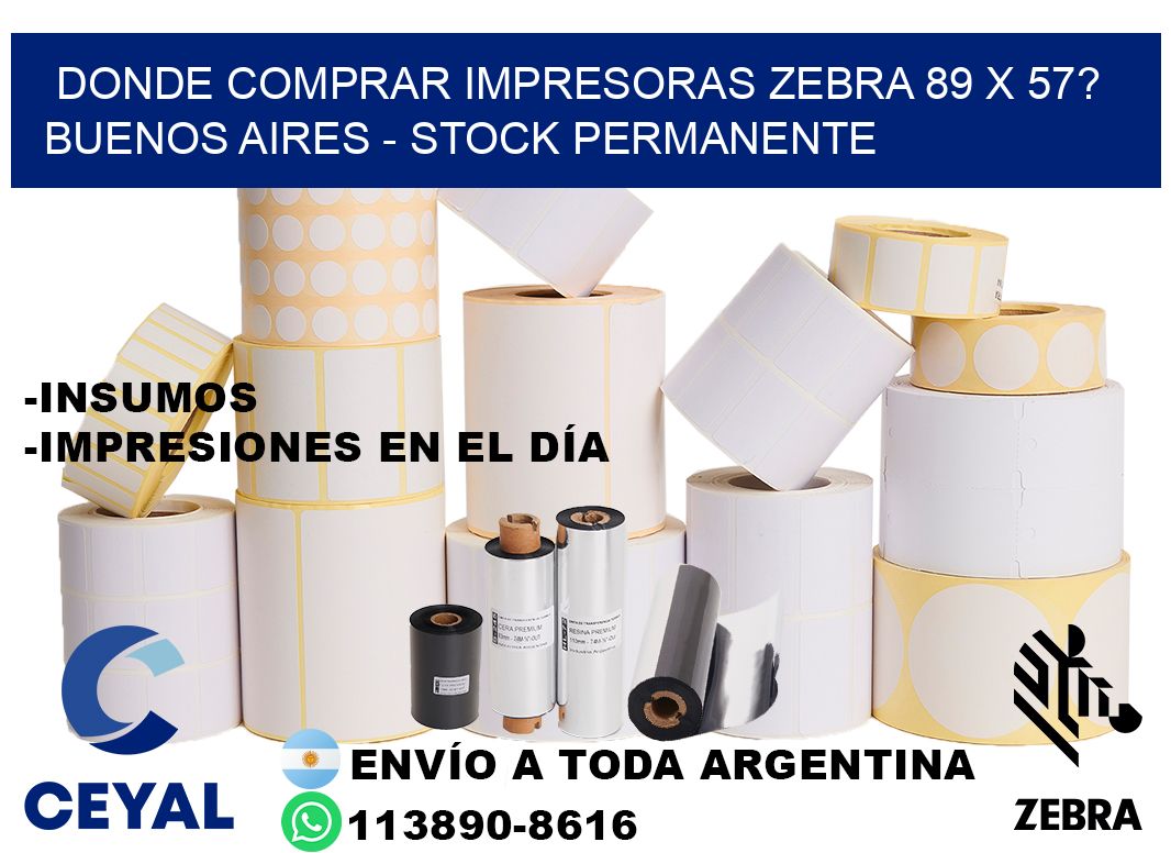Donde Comprar impresoras zebra 89 x 57? Buenos Aires - Stock permanente