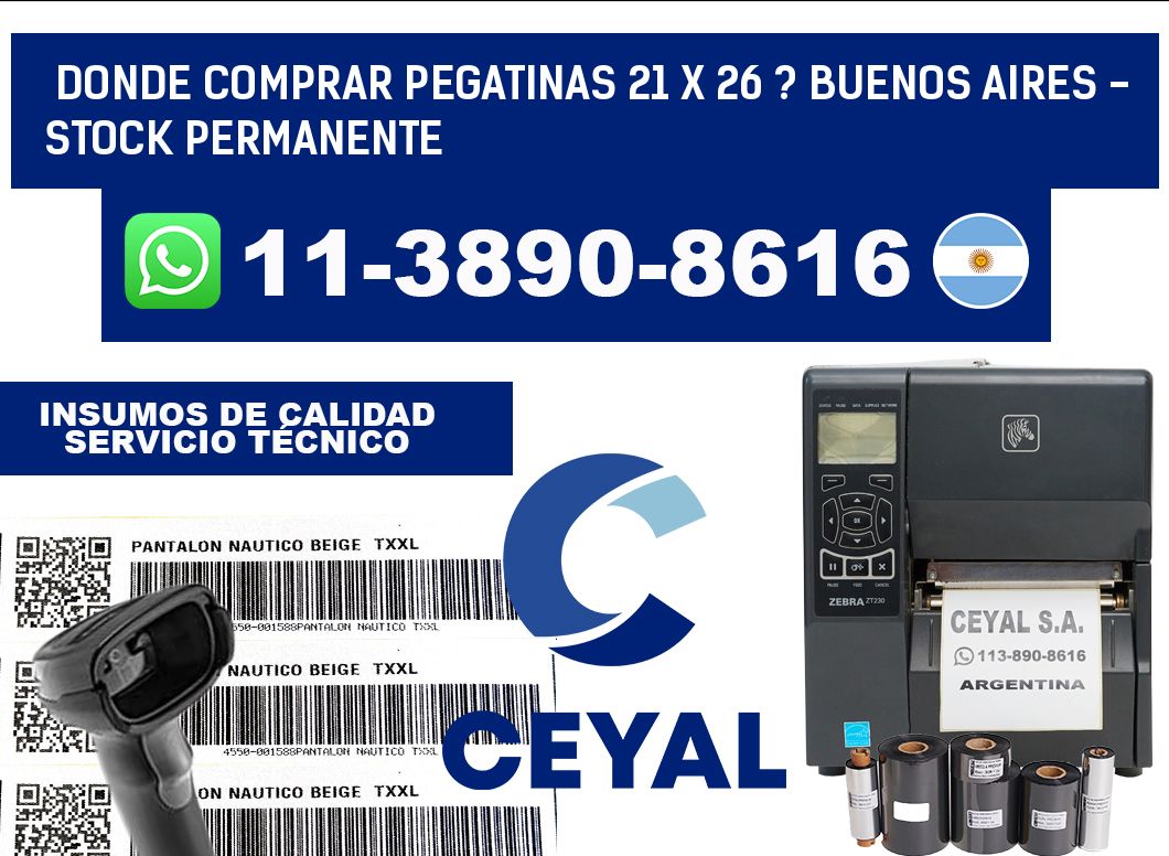 Donde Comprar pegatinas 21 x 26 ? Buenos Aires - Stock permanente