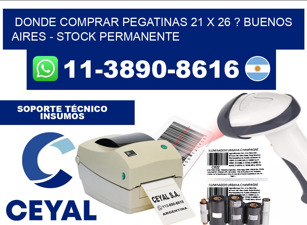Donde Comprar pegatinas 21 x 26 ? Buenos Aires - Stock permanente