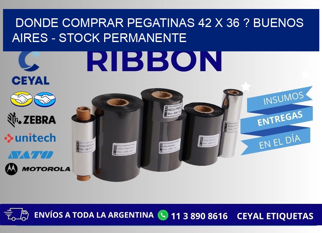 Donde Comprar pegatinas 42 x 36 ? Buenos Aires - Stock permanente