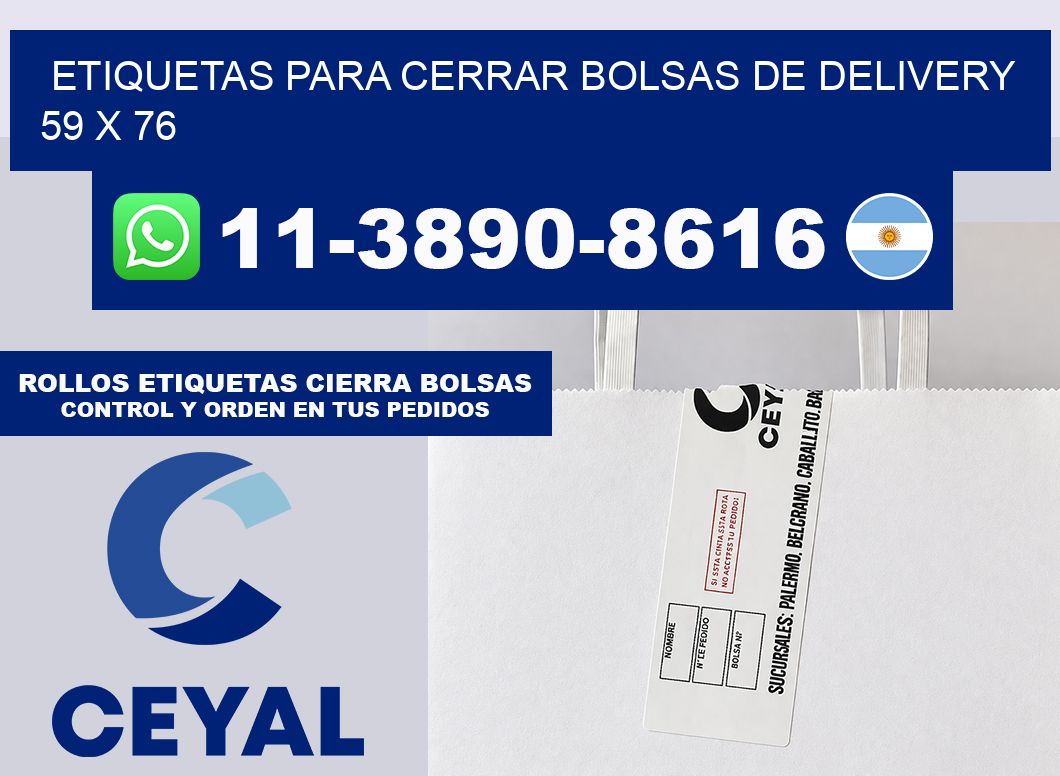 ETIQUETAS PARA CERRAR BOLSAS DE DELIVERY 59 x 76