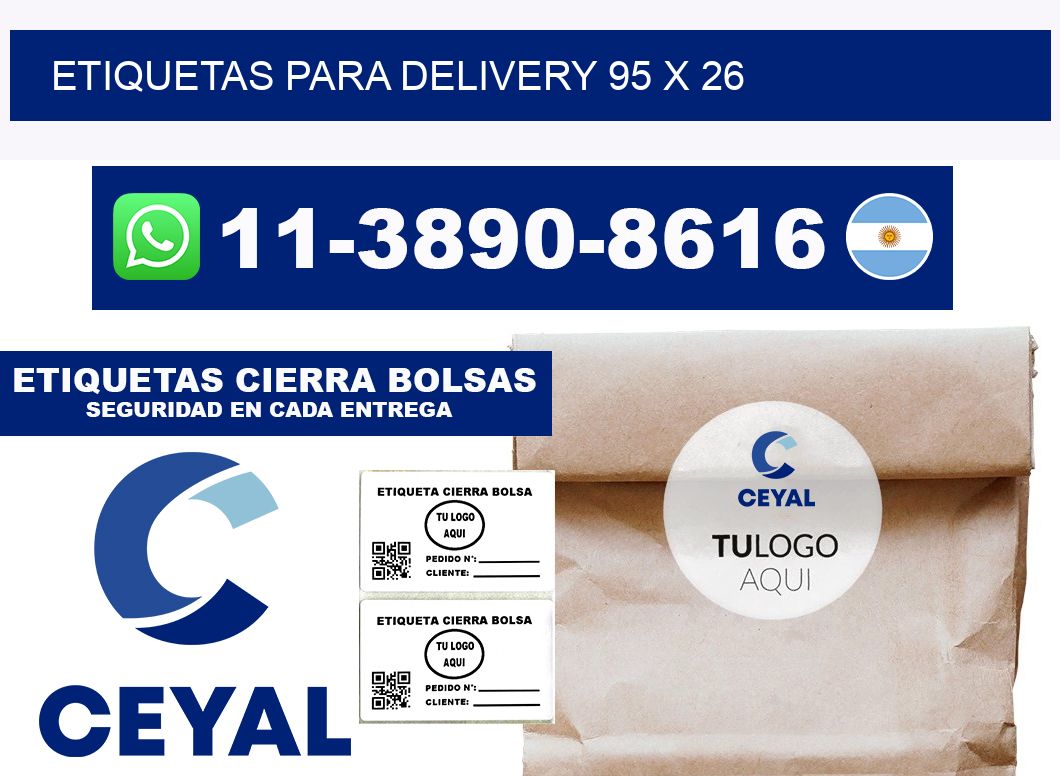 ETIQUETAS PARA DELIVERY 95 x 26