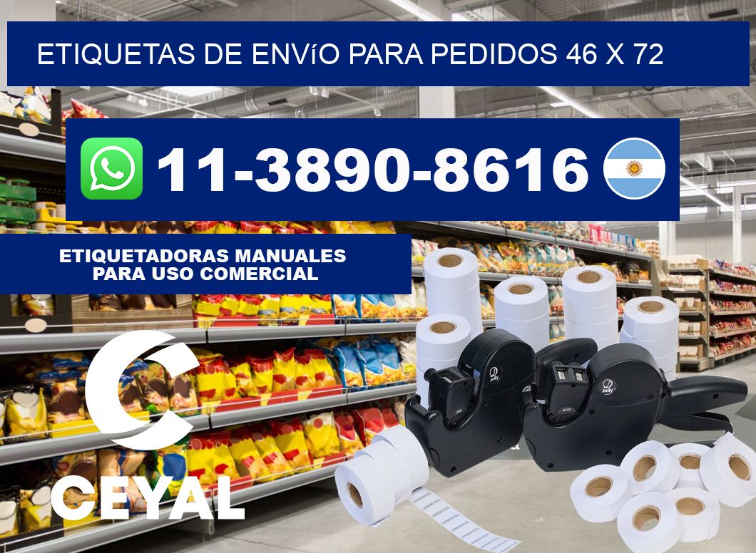 Etiquetas de envío para pedidos 46 x 72