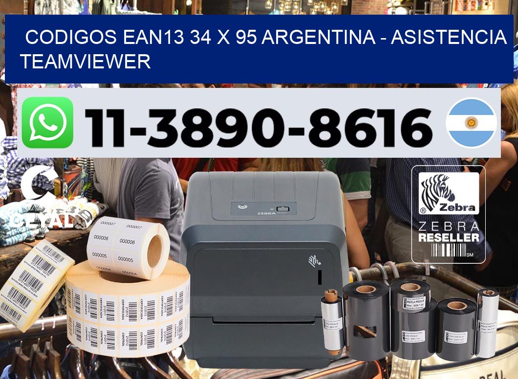 codigos ean13 34 x 95 argentina - asistencia teamviewer