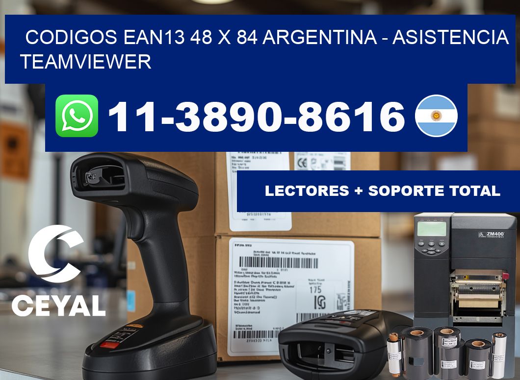 codigos ean13 48 x 84 argentina - asistencia teamviewer