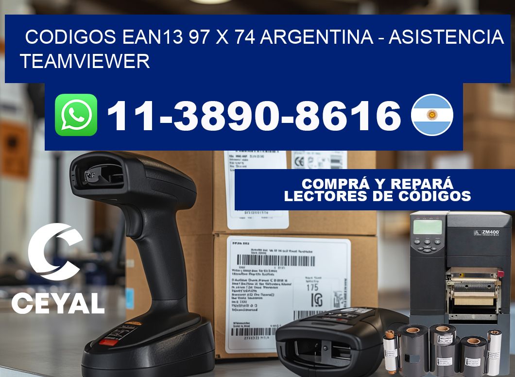 codigos ean13 97 x 74 argentina - asistencia teamviewer