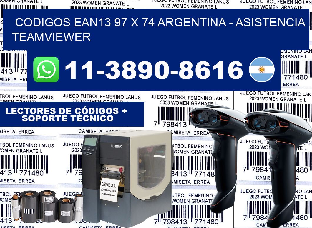 codigos ean13 97 x 74 argentina – asistencia teamviewer