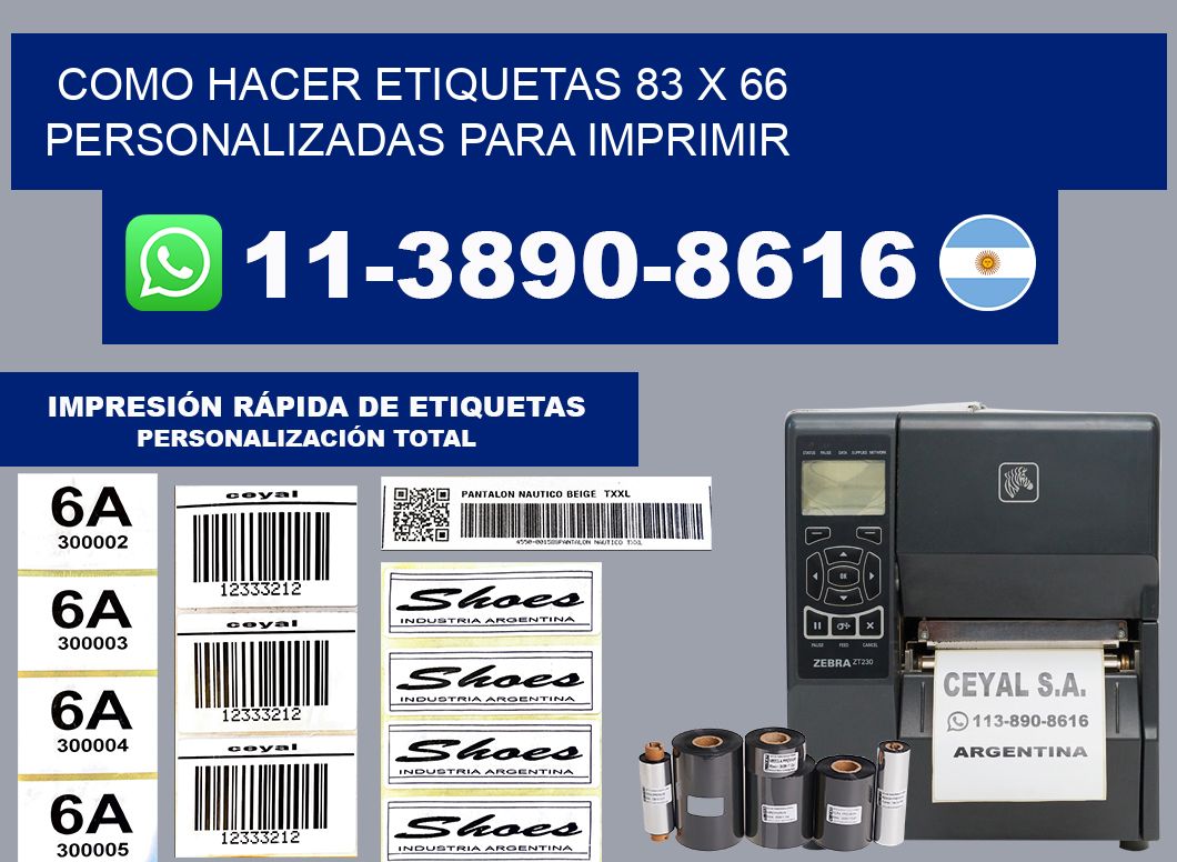 como hacer etiquetas 83 x 66 personalizadas para imprimir