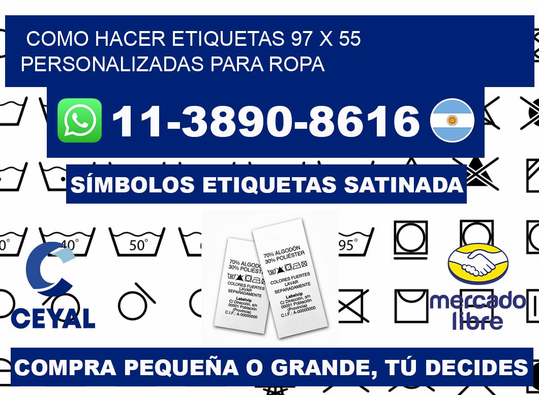como hacer etiquetas 97 x 55 personalizadas para ropa