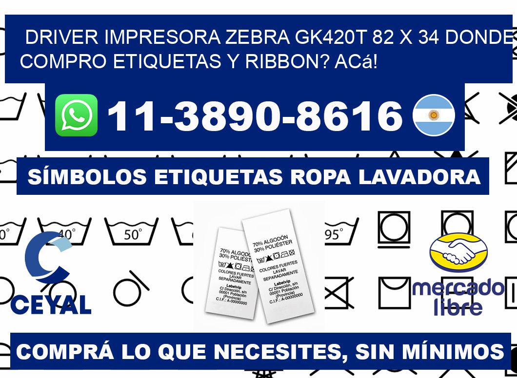 driver impresora zebra gk420t 82 x 34 Donde compro etiquetas y ribbon? Acá!