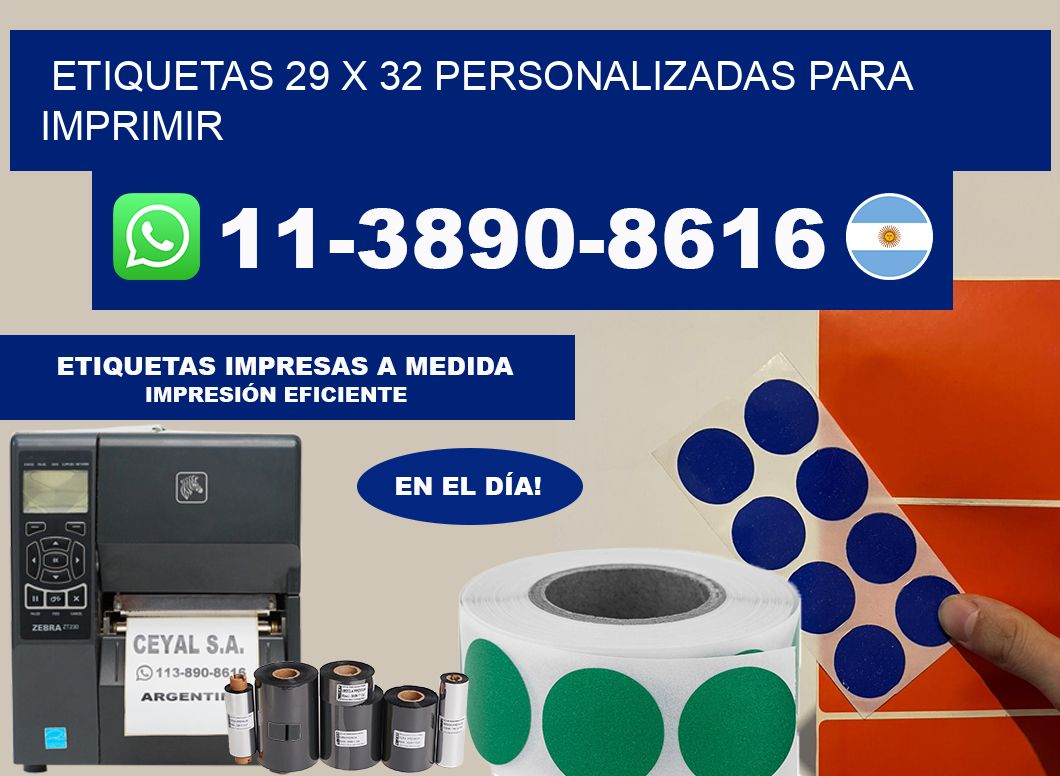 etiquetas 29 x 32 personalizadas para imprimir
