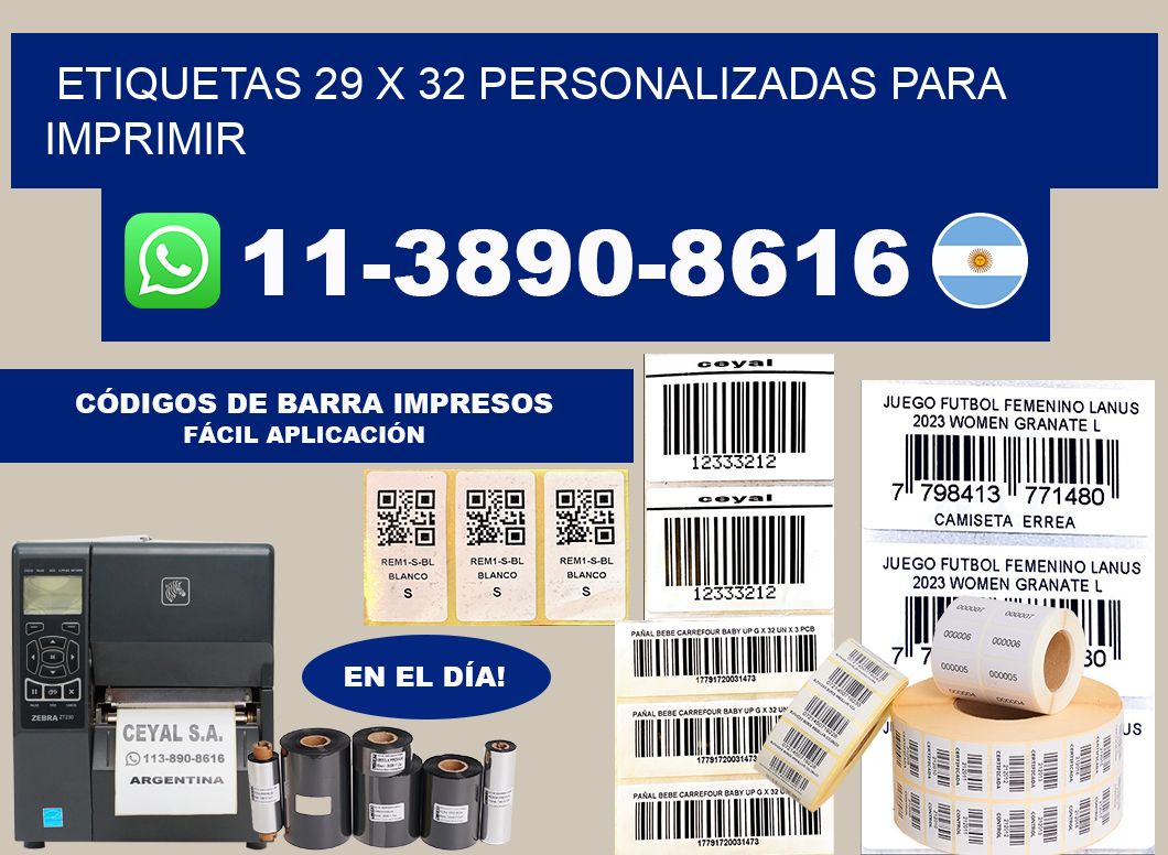 etiquetas 29 x 32 personalizadas para imprimir