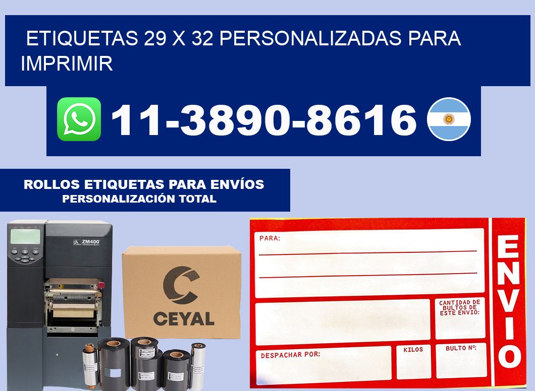 etiquetas 29 x 32 personalizadas para imprimir