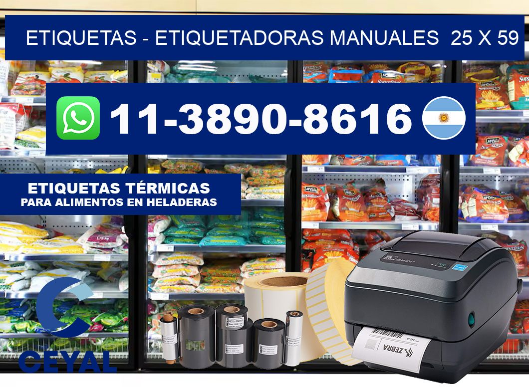 etiquetas – Etiquetadoras Manuales  25 x 59