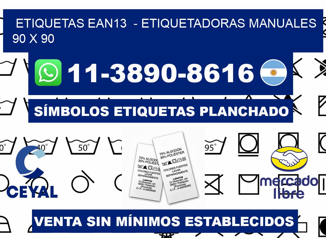 etiquetas ean13  - Etiquetadoras Manuales  90 x 90