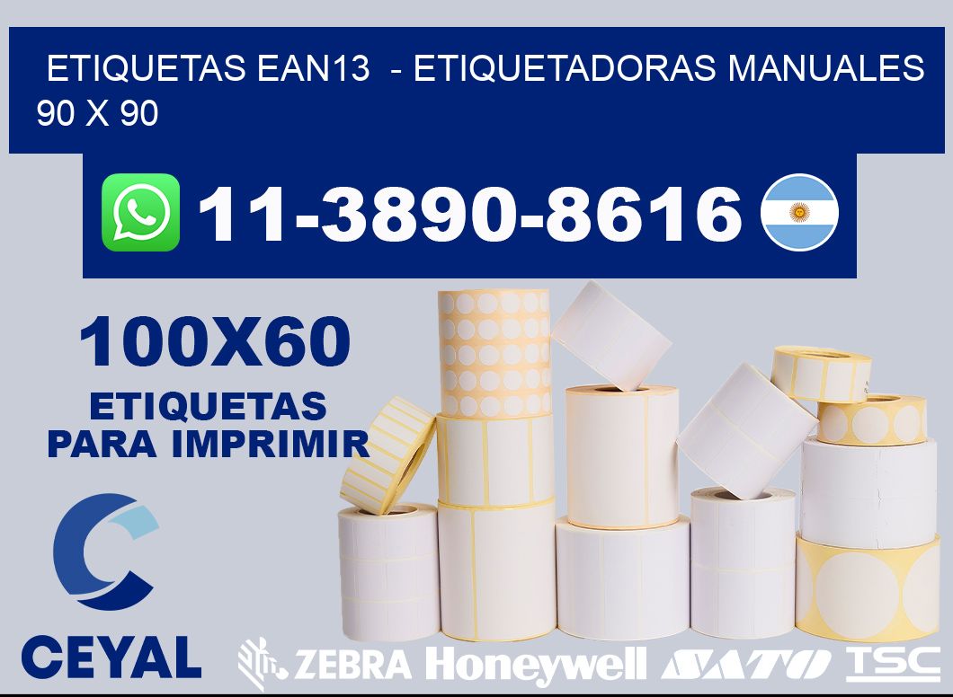 etiquetas ean13  - Etiquetadoras Manuales  90 x 90