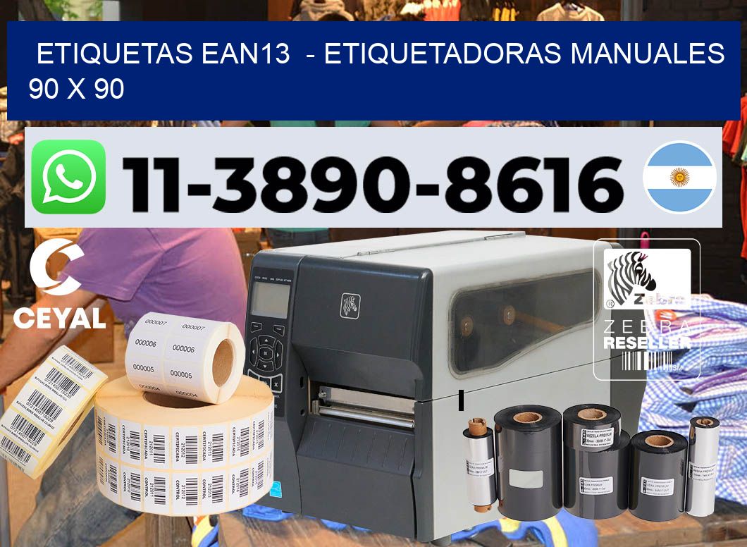 etiquetas ean13  – Etiquetadoras Manuales  90 x 90