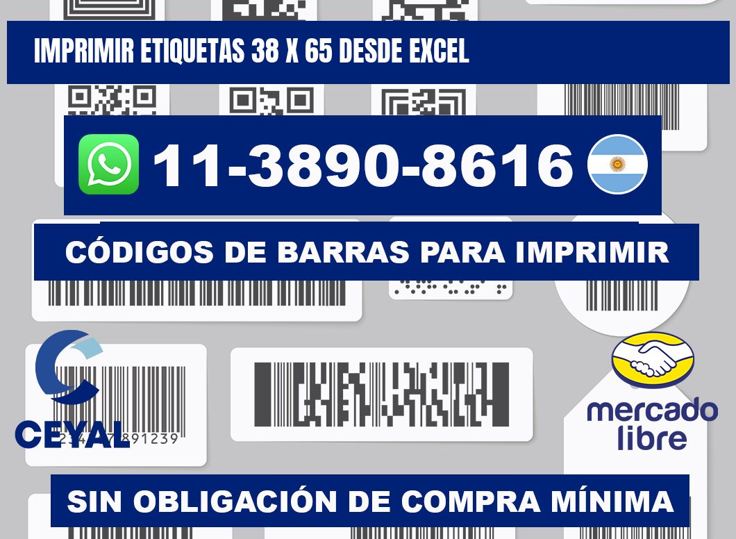 imprimir etiquetas 38 x 65 desde excel