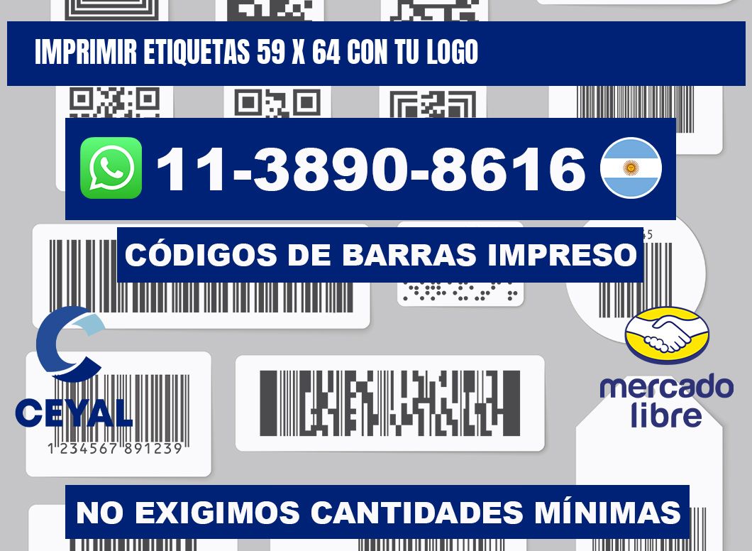 imprimir etiquetas 59 x 64 con tu logo