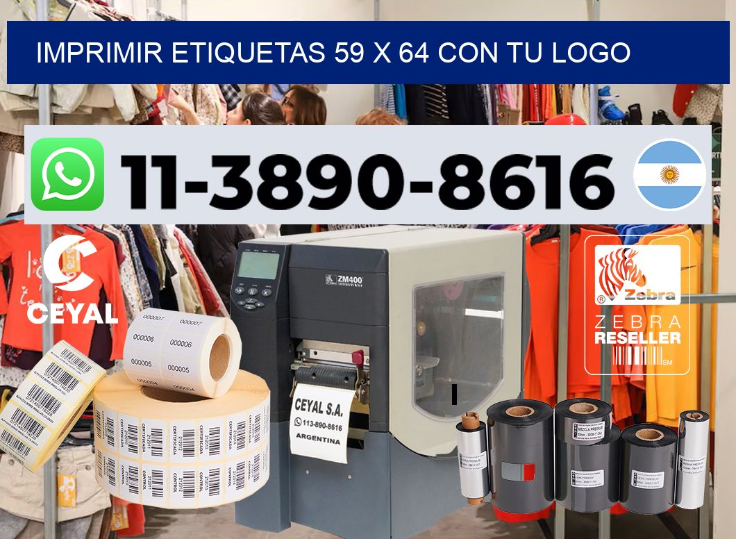 imprimir etiquetas 59 x 64 con tu logo