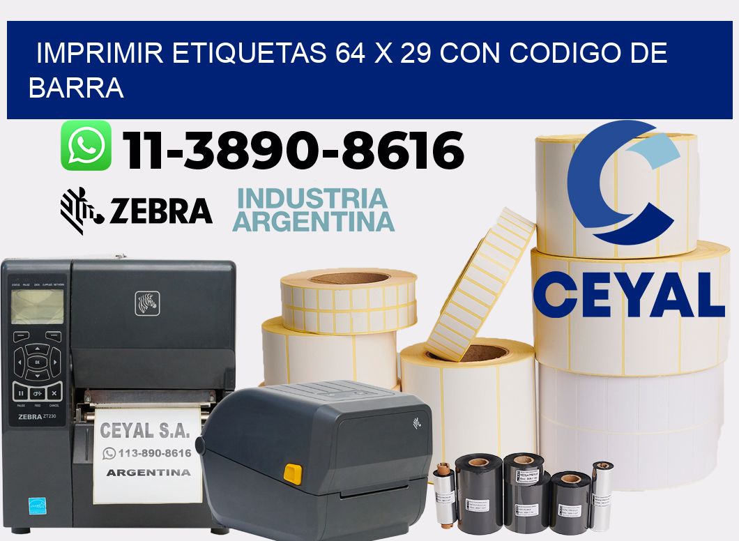 imprimir etiquetas 64 x 29 con codigo de barra