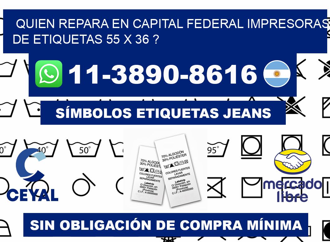 quien repara en capital federal impresoras de etiquetas 55 x 36 ?