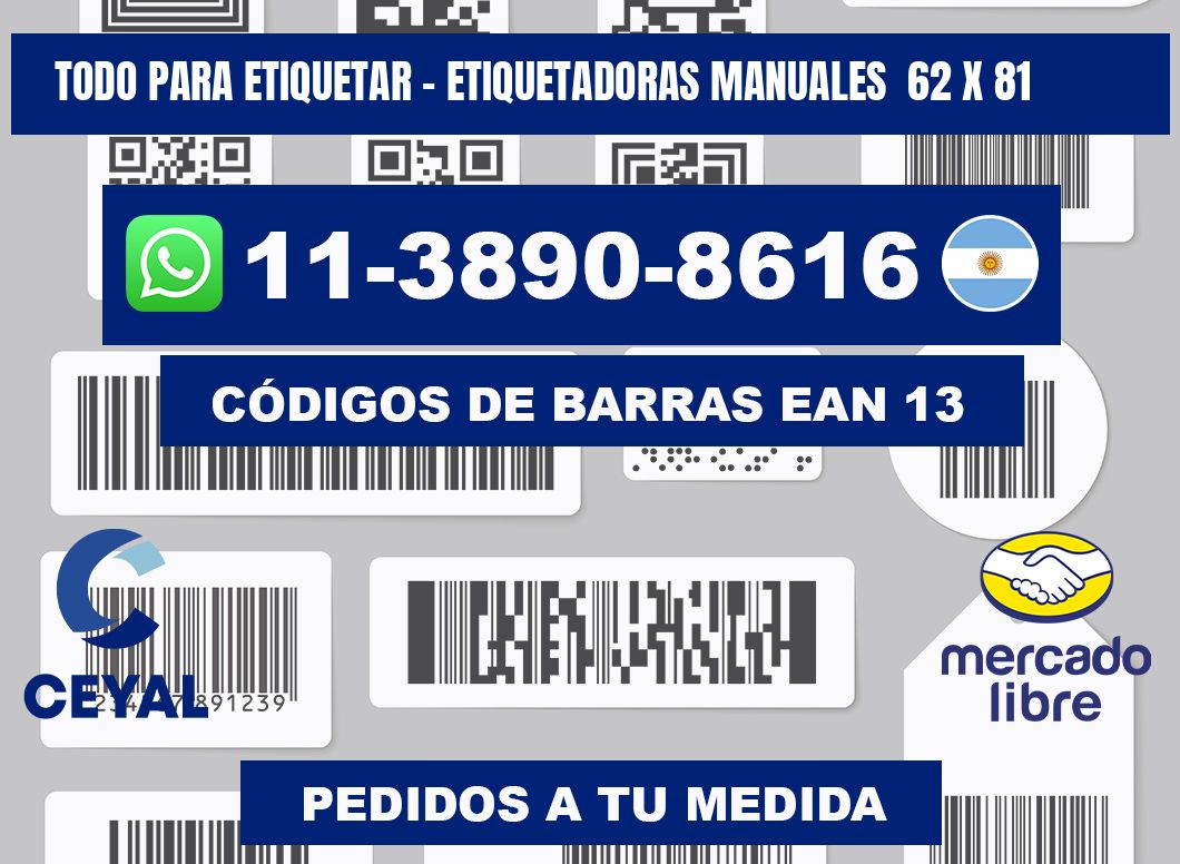 todo para etiquetar - Etiquetadoras Manuales  62 x 81