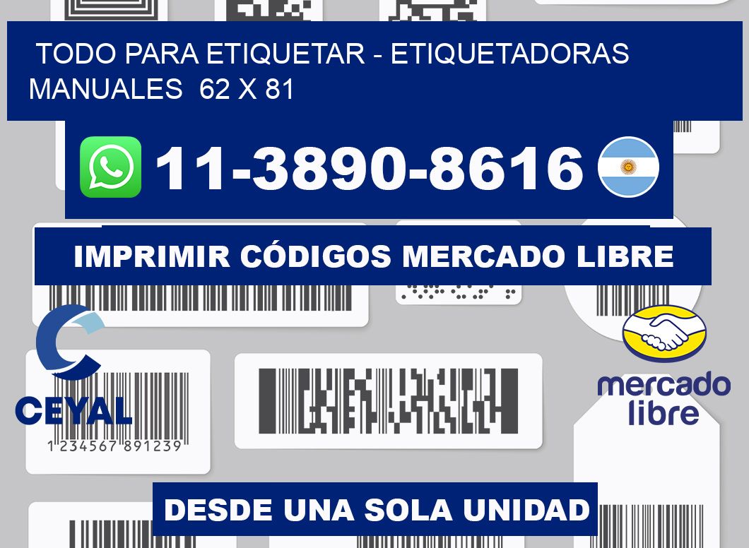 todo para etiquetar - Etiquetadoras Manuales  62 x 81