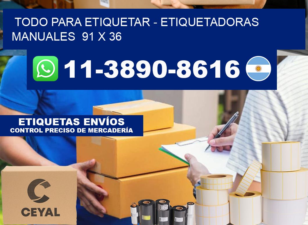 todo para etiquetar - Etiquetadoras Manuales  91 x 36