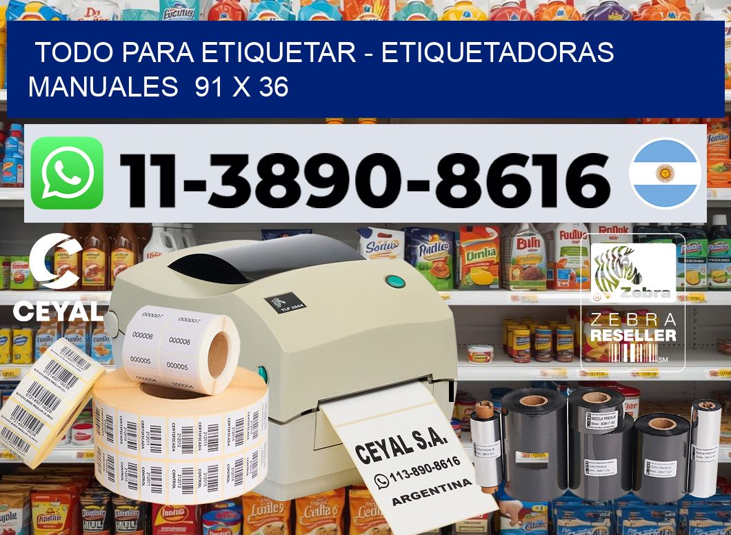 todo para etiquetar - Etiquetadoras Manuales  91 x 36