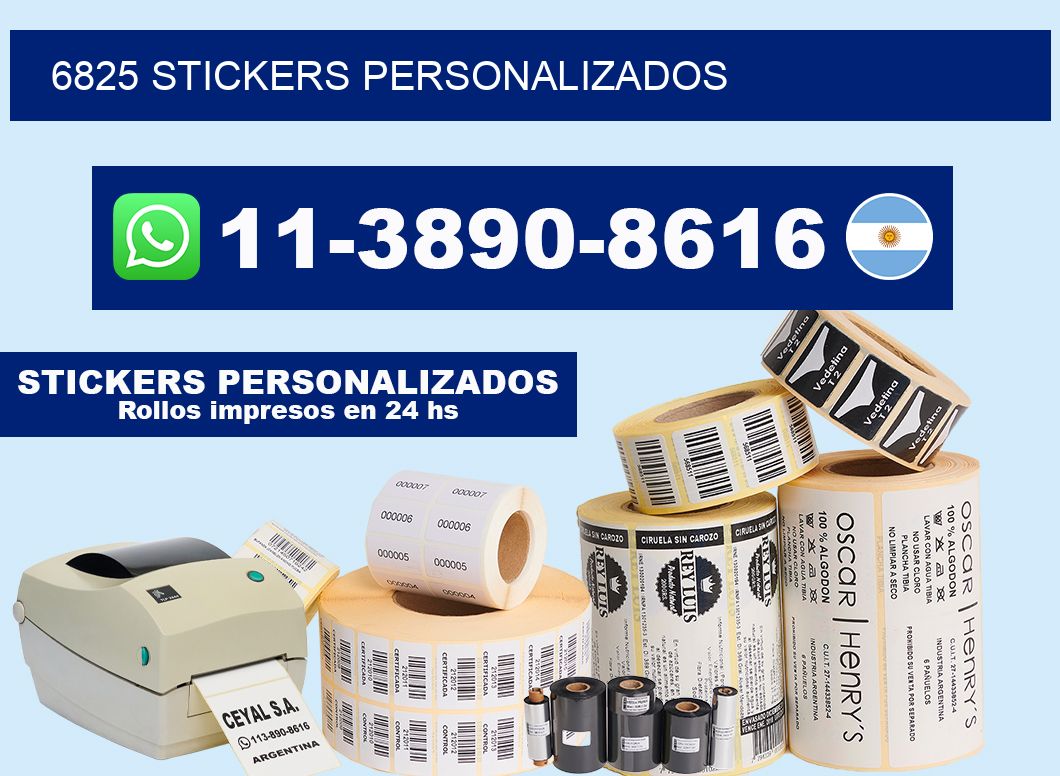 6825 stickers personalizados