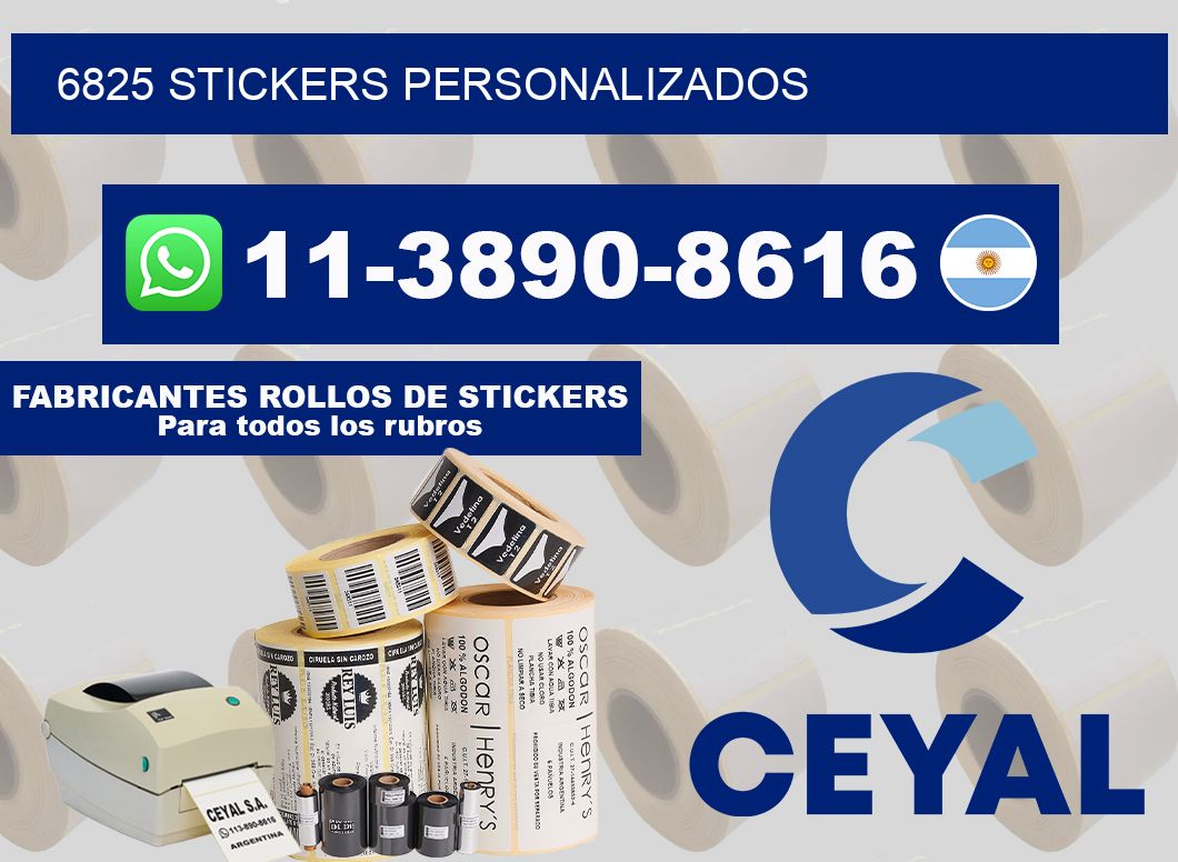 6825 stickers personalizados