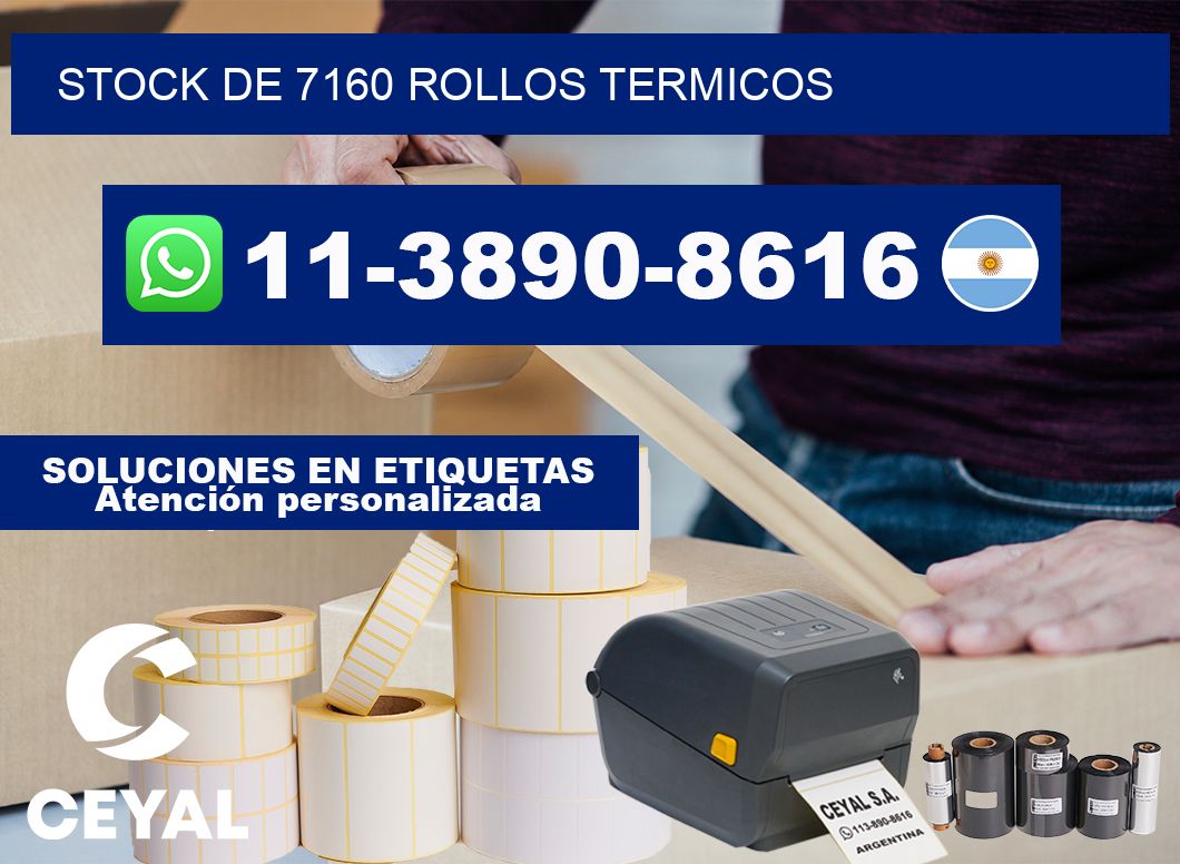 STOCK DE 7160 ROLLOS TERMICOS