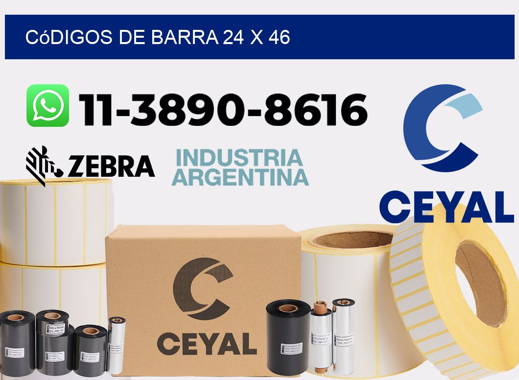 códigos de barra 24 x 46