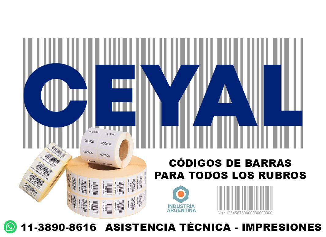 códigos de barra 25 x 62