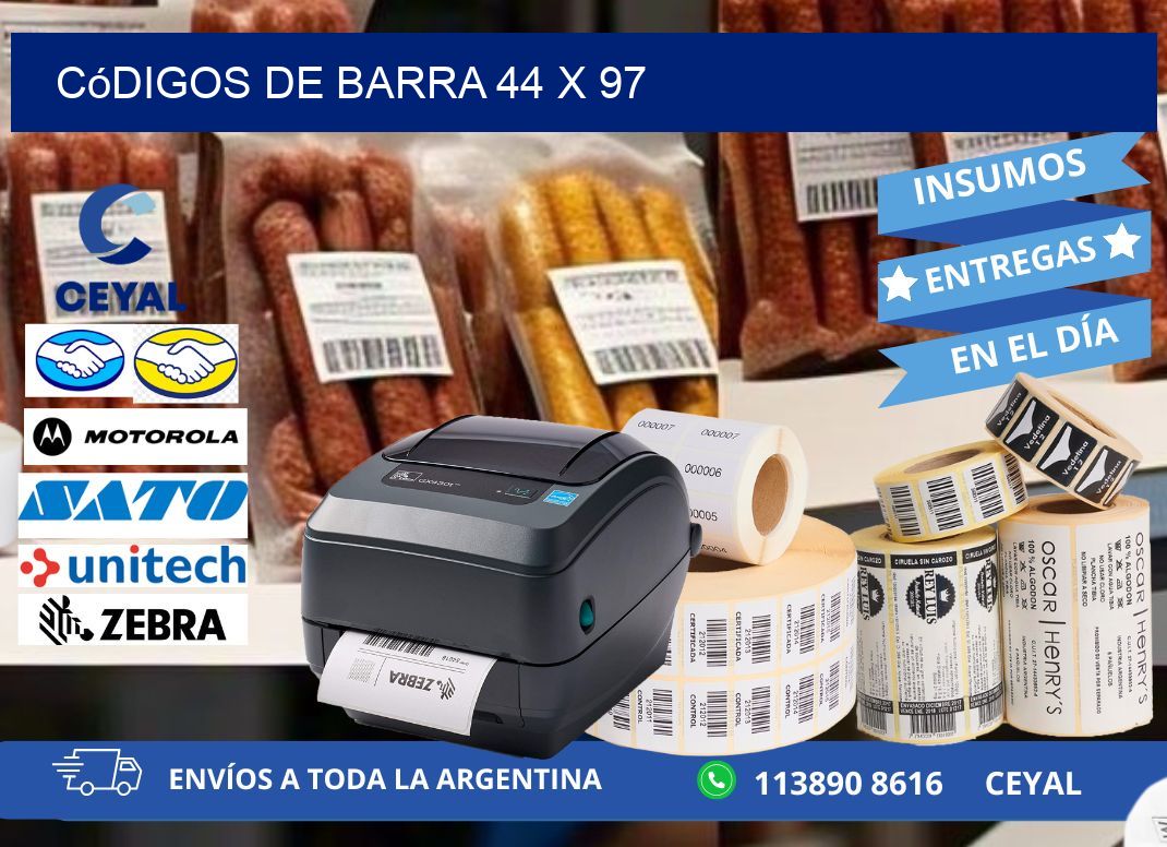 códigos de barra 44 x 97