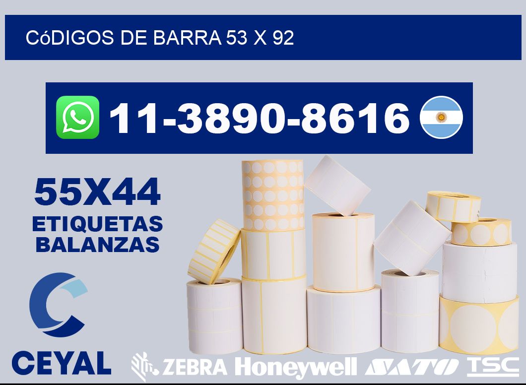 códigos de barra 53 x 92